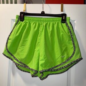 Nike Women's Bright Green Athletic Shorts